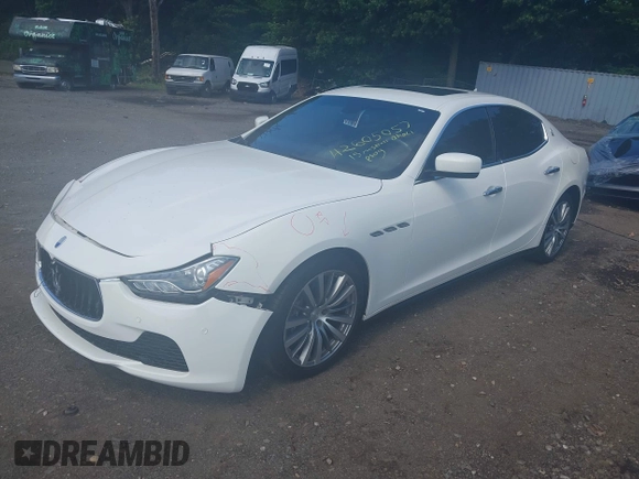 2015 Maserati Ghibli with VIN ZAM57XSA4F1148845, listed as a IAAI auction lot 42605057 with 69,446 mi miles and . Bid and sale history available at DreamBid. Image 18.