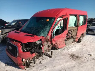 2023 Ford Transit Passenger XL z VIN 1FBAX9CG3PKB83202, wystawiony jako Copart lot #48734595 z przebiegiem Nie podano mil oraz Szkoda całkowita • Salvage title. Historia ofert i sprzedaży dostępna na DreamBid. Obrazek 1.
