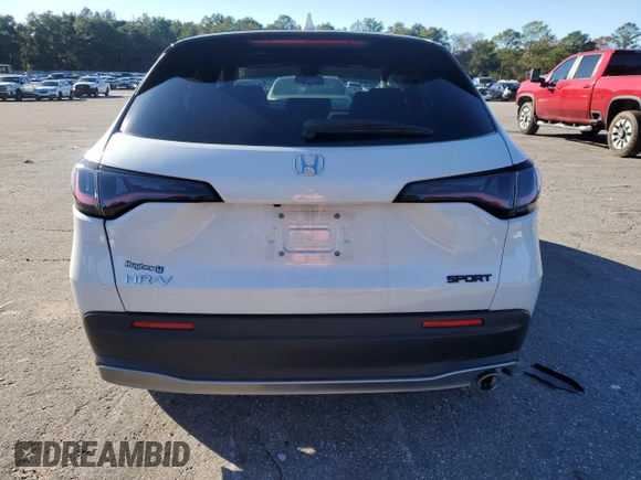 2023 Honda HR-V Sport with VIN 3CZRZ1H57PM706984, listed as a Copart auction lot 84251294 with 19,552 mi miles and Salvage Title. Bid and sale history available at DreamBid. Image 6.