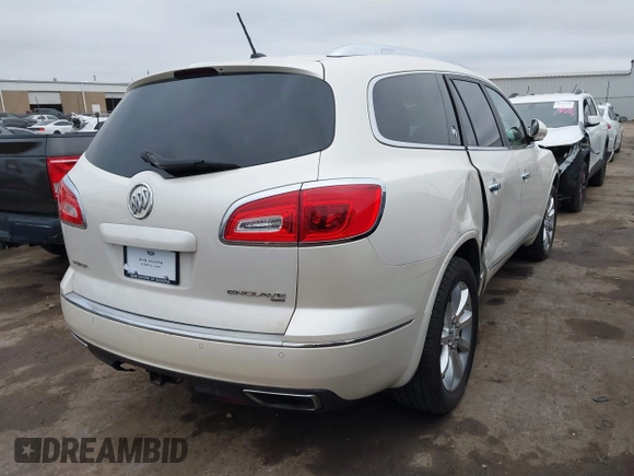 2014 Buick Enclave Premium with VIN 5GAKVCKDXEJ243216, listed as a IAAI auction lot 41709325 with 76,319 mi miles and . Bid and sale history available at DreamBid. Image 4.