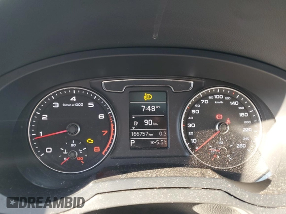 2016 Audi Q3 with VIN WA1JFCFS1GR018195, listed as a Copart auction lot 48454905 with 166,757 mi miles and Salvage title. Bid and sale history available at DreamBid. Image 9.
