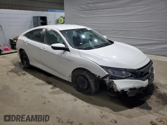 2019 Honda Civic LX with VIN 2HGFC2F61KH560862, listed as a Copart auction lot 50396895 with 55,653 mi miles and Salvage Title. Bid and sale history available at DreamBid. Image 4.