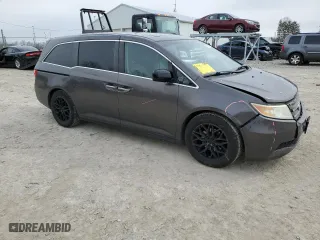 2011 Honda Odyssey EX-L with VIN 5FNRL5H64BB022947, listed as a Copart auction lot 50326515 with 209,360 mi miles and Salvage Title. Bid and sale history available at carsss.com. Image 4.