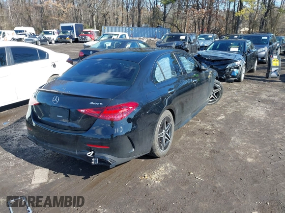 2022 Mercedes-Benz C 300 with VIN W1KAF4HBXNR044290, listed as a IAAI auction lot 41395266 with 14,134 mi miles and . Bid and sale history available at DreamBid. Image 4.