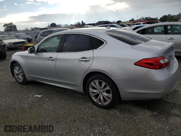 2011 Infiniti M37 with VIN JN1BY1AR4BM373982, listed as a Copart auction lot 80486364 with 165,904 mi miles and Salvage Title. Bid and sale history available at carsss.com. Image 2.