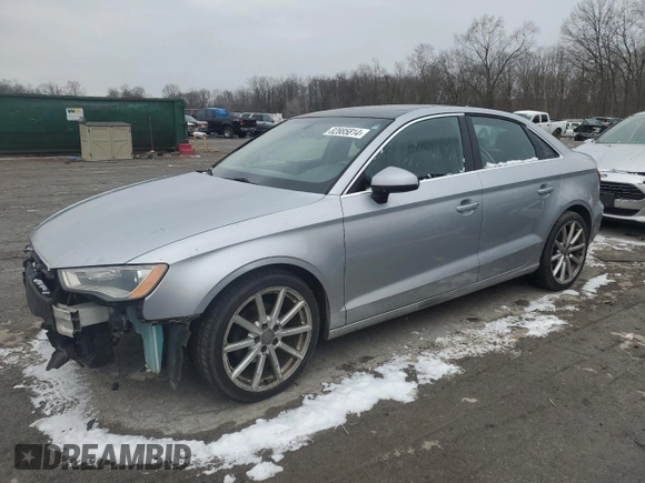 2015 Audi A3 2.0 TDI Premium Plus with VIN WAUCJGFF1F1059055, listed as a Copart auction lot 82885814 with 115,241 mi miles and Salvage Title. Bid and sale history available at carsss.com. Image 1.