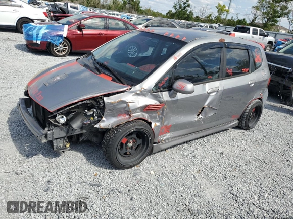2007 Honda Fit Sport with VIN JHMGD38657S049544, listed as a Copart auction lot 50699175 with 188,830 mi miles and Salvage Title. Bid and sale history available at carsss.com. Image 1.