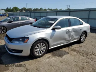 2013 Volkswagen Passat S with VIN 1VWAP7A35DC046457, listed as a Copart auction lot 61767945 with 148,650 mi miles and Salvage title. Bid and sale history available at DreamBid. Image 1.