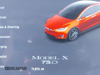 2017 Tesla Model X 90D z VIN 5YJXCAE25HF077689, wystawiony jako IAAI lot #42138029 z przebiegiem 71 574 mil mil oraz . Historia ofert i sprzedaży dostępna na DreamBid. Obrazek 16.