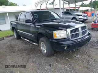 2005 Dodge Dakota SLT with VIN 1D7HE48K45S314897, listed as a IAAI auction lot 42495060 with 257,076 mi miles and . Bid and sale history available at DreamBid. Image 1.