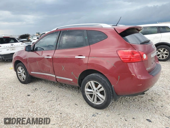 2012 Nissan Rogue SL with VIN JN8AS5MT8CW250611, listed as a Copart auction lot 54292995 with 100,623 mi miles and Salvage Title. Bid and sale history available at DreamBid. Image 2.