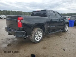 2022 Chevrolet Silverado 1500 Custom with VIN 1GCPWBEK8NZ109392, listed as a Copart auction lot 45020425 with 87,243 mi miles and Salvage Title. Bid and sale history available at DreamBid. Image 3.