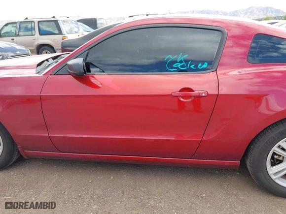 2014 Ford Mustang V6 with VIN 1ZVBP8AM9E5252762, listed as a IAAI auction lot 41767985 with 105,001 mi miles. Bid and sale history available at carsss.com. Image 14.