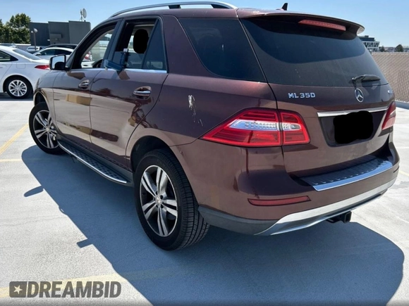 2013 Mercedes-Benz M 350 with VIN 4JGDA5HBXDA248382, listed as a Copart auction lot 64907025 with 163,683 mi miles and Clean title. Bid and sale history available at DreamBid. Image 3.