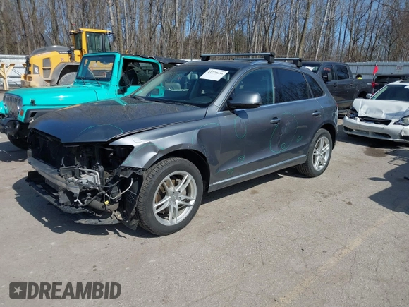 2016 Audi Q5 Premium Plus with VIN WA1L2AFP0GA008793, listed as a IAAI auction lot 41779636 with 157,442 mi miles. Bid and sale history available at carsss.com. Image 2.
