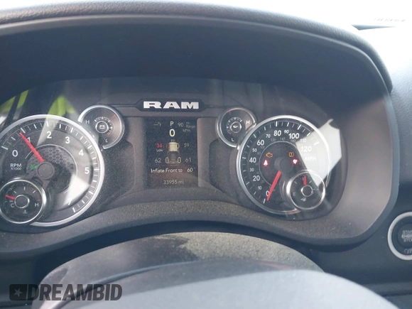 2024 Ram 2500 Big Horn with VIN 3C6UR5DJ4RG249893, listed as a IAAI auction lot 41893825 with 33,955 mi miles. Bid and sale history available at carsss.com. Image 7.