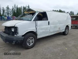 2013 Chevrolet Express Cargo with VIN 1GCWGGBA9D1163007, listed as a IAAI auction lot 42438809 with Not provided miles and . Bid and sale history available at DreamBid. Image 2.