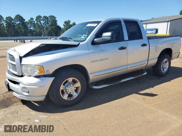 2005 Dodge Ram 2500 SLT with VIN 3D7KR28CX5G775102, listed as a Copart auction lot 67209364 with 212,814 mi miles and Salvage Title. Bid and sale history available at carsss.com. Image 1.