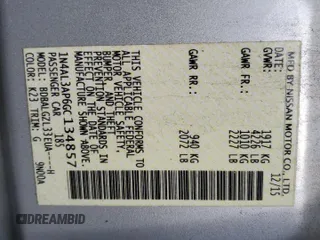 2016 Nissan Altima S with VIN 1N4AL3AP6GC134857, listed as a Copart auction lot 54273185 with Not Provided miles and Salvage Title. Bid and sale history available at DreamBid. Image 12.