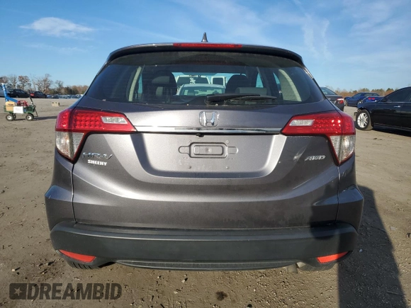 2022 Honda HR-V LX with VIN 3CZRU6H31NM757095, listed as a Copart auction lot 81810974 with 56,774 mi miles and Salvage Title. Bid and sale history available at carsss.com. Image 6.