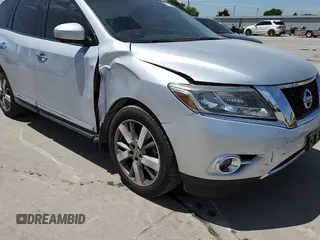 2016 Nissan Pathfinder Platinum with VIN 5N1AR2MNXGC665732, listed as a Copart auction lot 63183965 with 102,473 mi miles and Salvage title. Bid and sale history available at DreamBid. Image 14.
