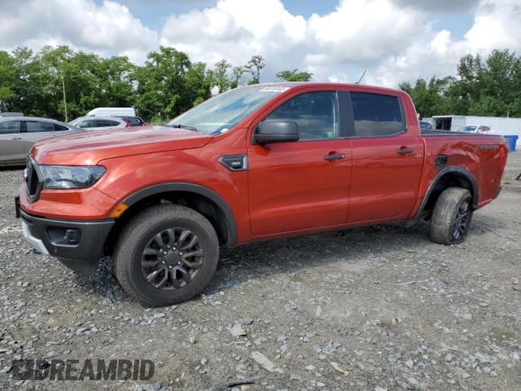 2019 Ford Ranger XL with VIN 1FTER4FH7KLB06687, listed as a Copart auction lot 64516165 with 42,288 mi miles and Salvage title. Bid and sale history available at DreamBid. Image 1.