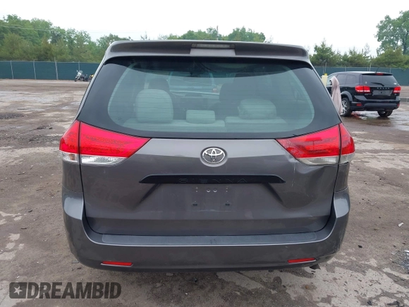 2014 Toyota Sienna L with VIN 5TDZK3DC5ES439593, listed as a IAAI auction lot 42420219 with 136,544 mi miles and . Bid and sale history available at DreamBid. Image 17.