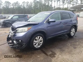 2013 Honda CR-V EX-L with VIN 2HKRM4H74DH646204, listed as a Copart auction lot 47602905 with 124,990 mi miles and Salvage Title. Bid and sale history available at carsss.com. Image 1.