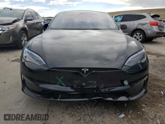 2024 Tesla Model S Plaid z VIN 5YJSA1E65RF543822, wystawiony jako Copart lot #48545205 z przebiegiem 2 473 mil mil oraz Szkoda całkowita • Salvage title. Historia ofert i sprzedaży dostępna na DreamBid. Obrazek 5.