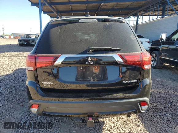 2018 Mitsubishi Outlander SE with VIN JA4AD3A39JZ022167, listed as a Copart auction lot 57228095 with 111,104 mi miles and Salvage title. Bid and sale history available at DreamBid. Image 6.