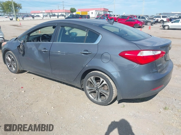 2014 Kia Forte EX with VIN KNAFZ4A81E5155465, listed as a IAAI auction lot 40162752 with 159,502 mi miles. Bid and sale history available at carsss.com. Image 3.