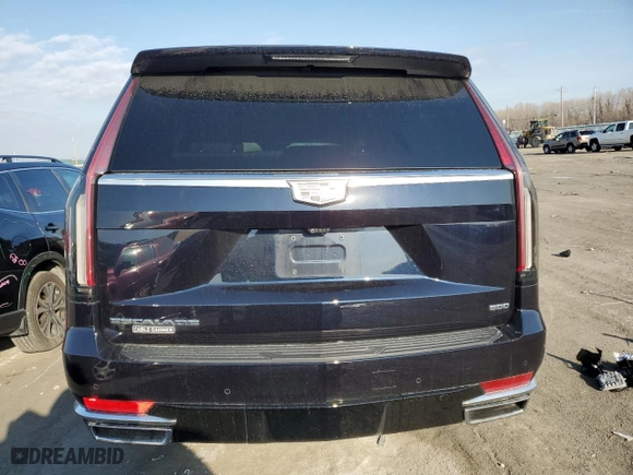 2022 Cadillac Escalade Premium Luxury with VIN 1GYS4BKL9NR173173, listed as a Copart auction lot 46096224 with 68,131 mi miles and Salvage Title. Bid and sale history available at carsss.com. Image 6.