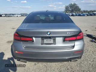 2021 BMW 5 Series 530i with VIN WBA53BH06MWX21033, listed as a Copart auction lot 47253455 with 47,635 mi miles and Salvage title. Bid and sale history available at DreamBid. Image 6.