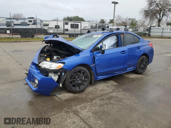2021 Subaru WRX Premium with VIN JF1VA1C66M9818199, listed as a Copart auction lot 44998575 with 0 mi miles and Salvage Title. Bid and sale history available at carsss.com. Image 1.