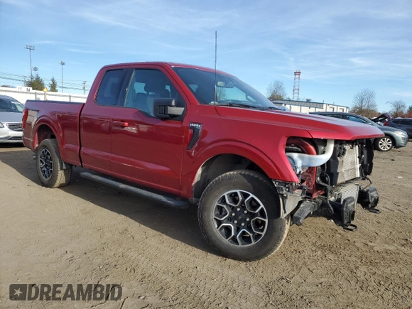 2022 Ford F-150 XL z VIN 1FTFX1E83NKD47814, wystawiony jako Copart lot #80061424 z przebiegiem 58 317 mil mil oraz Szkoda całkowita • Salvage title. Historia ofert i sprzedaży dostępna na DreamBid. Obrazek 4.