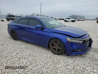 2019 Honda Accord Sport with VIN 1HGCV2E30KA024858, listed as a Copart auction lot 45764745 with 75,895 mi miles and Salvage title. Bid and sale history available at DreamBid. Image 4.