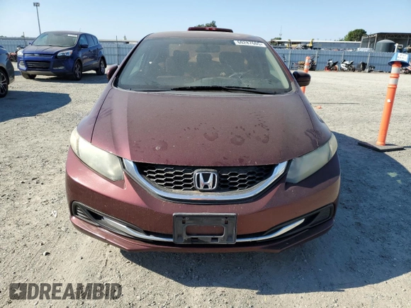 2014 Honda Civic LX z VIN 19XFB2F57EE215652, wystawiony jako Copart lot #60287605 z przebiegiem 206 135 mil mil oraz Czysty tytuł • Clean title. Historia ofert i sprzedaży dostępna na DreamBid. Obrazek 5.
