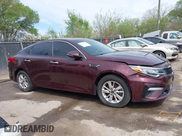 2019 Kia Optima LX with VIN 5XXGT4L39KG277217, listed as a IAAI auction lot 40220142 with 139,755 mi miles. Bid and sale history available at carsss.com. Image 13.