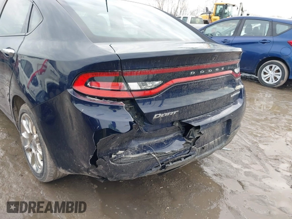 2015 Dodge Dart Limited with VIN 1C3CDFCB5FD142397, listed as a IAAI auction lot 41469465 with 115,195 mi miles. Bid and sale history available at carsss.com. Image 6.