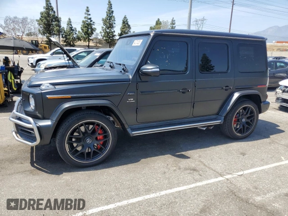 2021 Mercedes-Benz G 63 AMG z VIN W1NYC7HJ4MX366193, wystawiony jako Copart lot #54274335 z przebiegiem 27 747 mil mil oraz Szkoda całkowita • Salvage title. Historia ofert i sprzedaży dostępna na DreamBid. Obrazek 1.