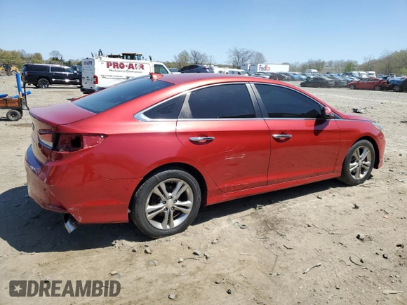 2018 Hyundai Sonata Sport with VIN 5NPE34AF4JH631829, listed as a Copart auction lot 51757045 with 178,596 mi miles and Salvage Title. Bid and sale history available at carsss.com. Image 3.