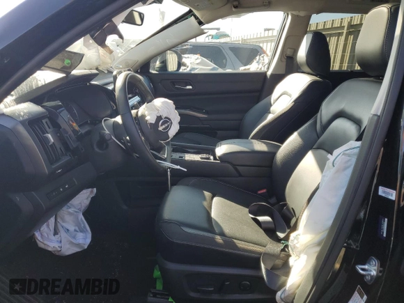 2023 Nissan Pathfinder SL with VIN 5N1DR3CD6PC230945, listed as a Copart auction lot 48570295 with 27,680 mi miles and Salvage title. Bid and sale history available at DreamBid. Image 7.