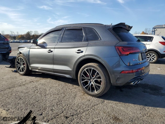 2021 Audi SQ5 Premium Plus with VIN WA1B4AFYXM2019563, listed as a Copart auction lot 77814654 with 52,391 mi miles and Salvage Title. Bid and sale history available at carsss.com. Image 2.
