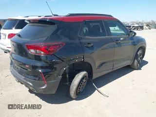 2021 Chevrolet TrailBlazer RS with VIN KL79MTSL3MB020223, listed as a IAAI auction lot 41790706 with 64,859 mi miles. Bid and sale history available at carsss.com. Image 4.