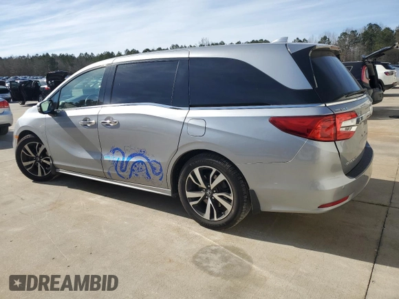 2020 Honda Odyssey Elite with VIN 5FNRL6H99LB007331, listed as a Copart auction lot 88478265 with 53,040 mi miles and Salvage Title. Bid and sale history available at DreamBid. Image 2.