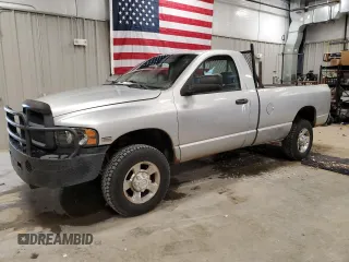 2005 Dodge 2500 ST with VIN 3D7KS26D75G832162, listed as a Copart auction lot 51807235 with 159,854 mi miles and Clean Title. Bid and sale history available at carsss.com. Image 1.