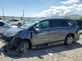 2019 Honda Odyssey EX-L z VIN 5FNRL6H70KB037606, wystawiony jako Copart lot #56059765 z przebiegiem 77 613 mil mil oraz Szkoda całkowita • Salvage title. Historia ofert i sprzedaży dostępna na DreamBid. Obrazek 1.