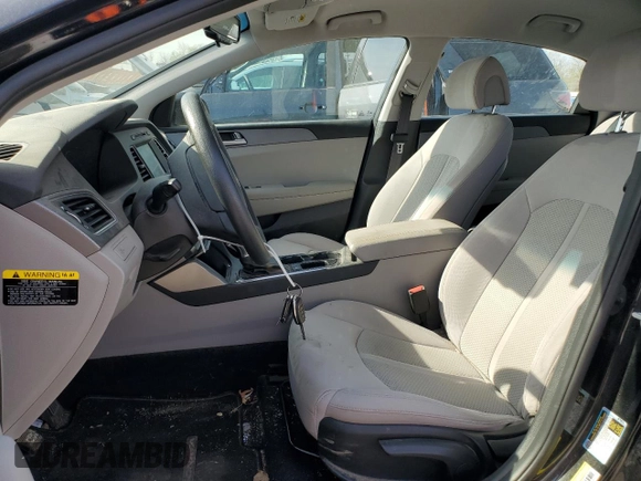 2017 Hyundai Sonata 2.4L with VIN 5NPE24AF1HH552339, listed as a Copart auction lot 53890315 with 139,850 mi miles and Salvage Title. Bid and sale history available at DreamBid. Image 7.