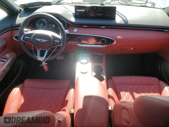 2024 Genesis GV70 Sport with VIN 5NMMCDTC5RH015306, listed as a Copart auction lot 47453885 with 24,248 mi miles and Salvage title. Bid and sale history available at DreamBid. Image 8.