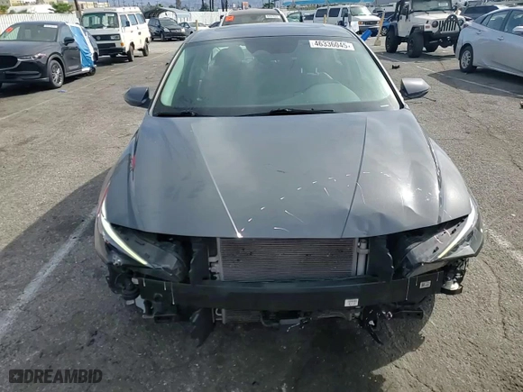 2023 Hyundai Elantra Hybrid Limited with VIN KMHLN4AJ1PU084180, listed as a Copart auction lot 46336045 with 48,344 mi miles and Salvage Title. Bid and sale history available at carsss.com. Image 11.